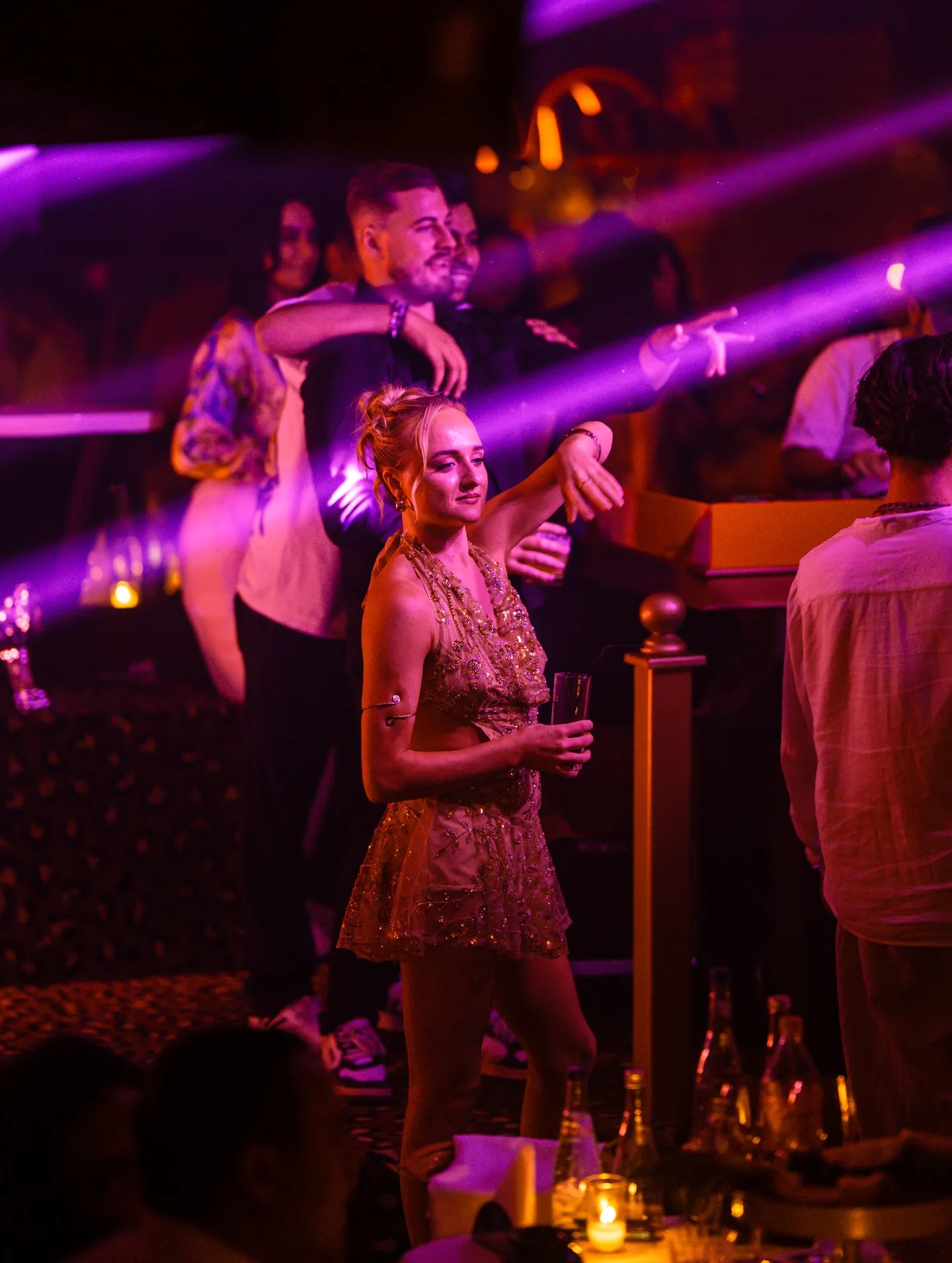 Guests dancing together on a night at The Club Agadir