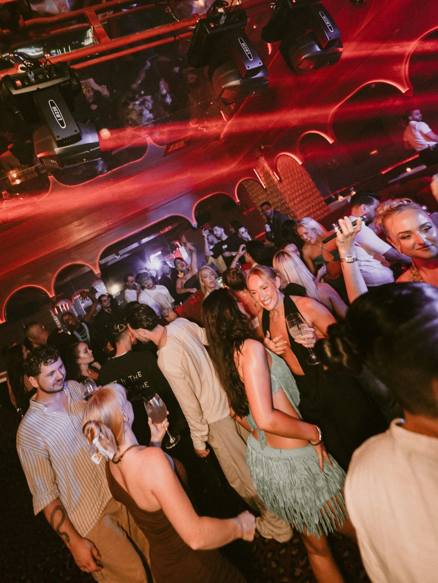 A full room at The Club Agadir late in the night